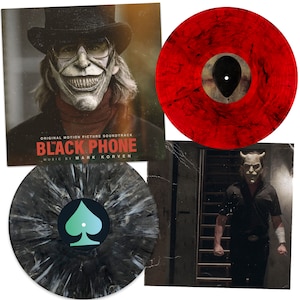 Black Phone Original Motion Picture Soundtrack Black and White Burst and Blood Red and Black Smoke Vinyl LP - Mark Korven