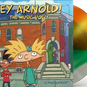 Hey Arnold! The Music Vol. 1 - Green inside Orange and Clear Split Vinyl Variant LP Record - 500 Made