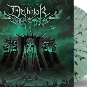 May include: A green and black vinyl record with a skull-themed design. The album cover features the band Dethklok and the title "Dithalbum IV".