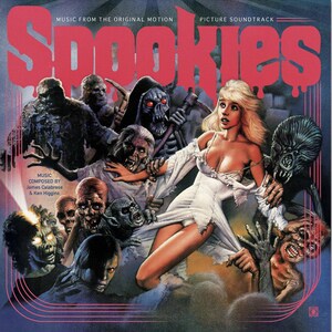 Spookies Music From The Original Motion Picture Soundtrack Opaque Blue/Transparent Army Green Half n Half w Black Splatter Vinyl LP Record