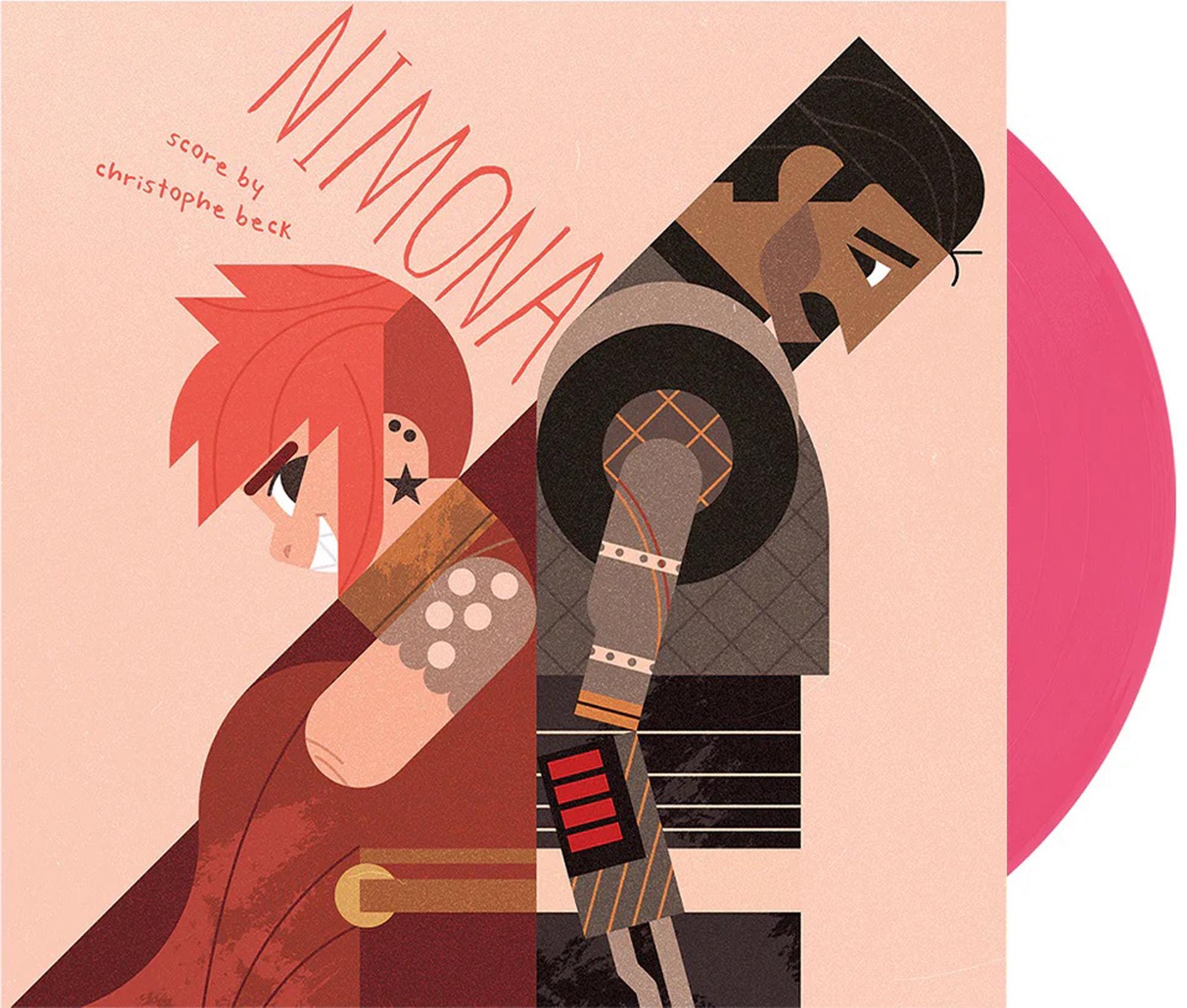 Nimona Animated Film Soundtrack - Shapeshifter Pink Colored Vinyl LP Record - Christophe Beck