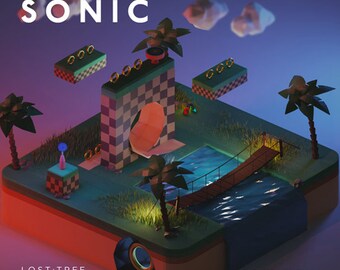 Video Game Lofi: Sonic (Original Soundtrack) Black Vinyl LP Record - Lost Tree