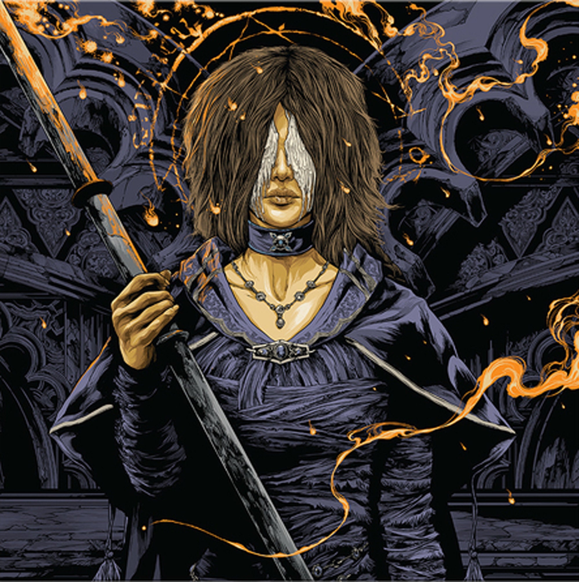 YOUNITE ウンサン サインポラ INSIDE RECORD 対面 Demon's Souls Soundtrack (exclusive Translucent Blue and