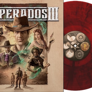 Desperados III Original Game Soundtrack (Red & Black Swirl Vinyl) LP Record - Filippo Beck Peccoz