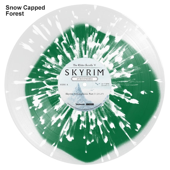Elder Scrolls V Skyrim - Atmospheres - Snow Capped Forest Colored