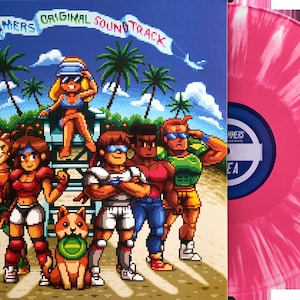 Windjammers (Original Game Soundtrack) Pink Splatter Vinyl LP Record - Gamadelic