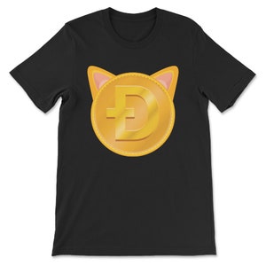 Dogecoin Coin With Crypto Shiba Ears Cryptocurrency Shirt Dogecoin Funny Graphic Shirt Bitcoin Shirt Dogecoin Merch