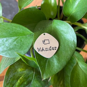 Washington Wander Hand Stamped Keychain
