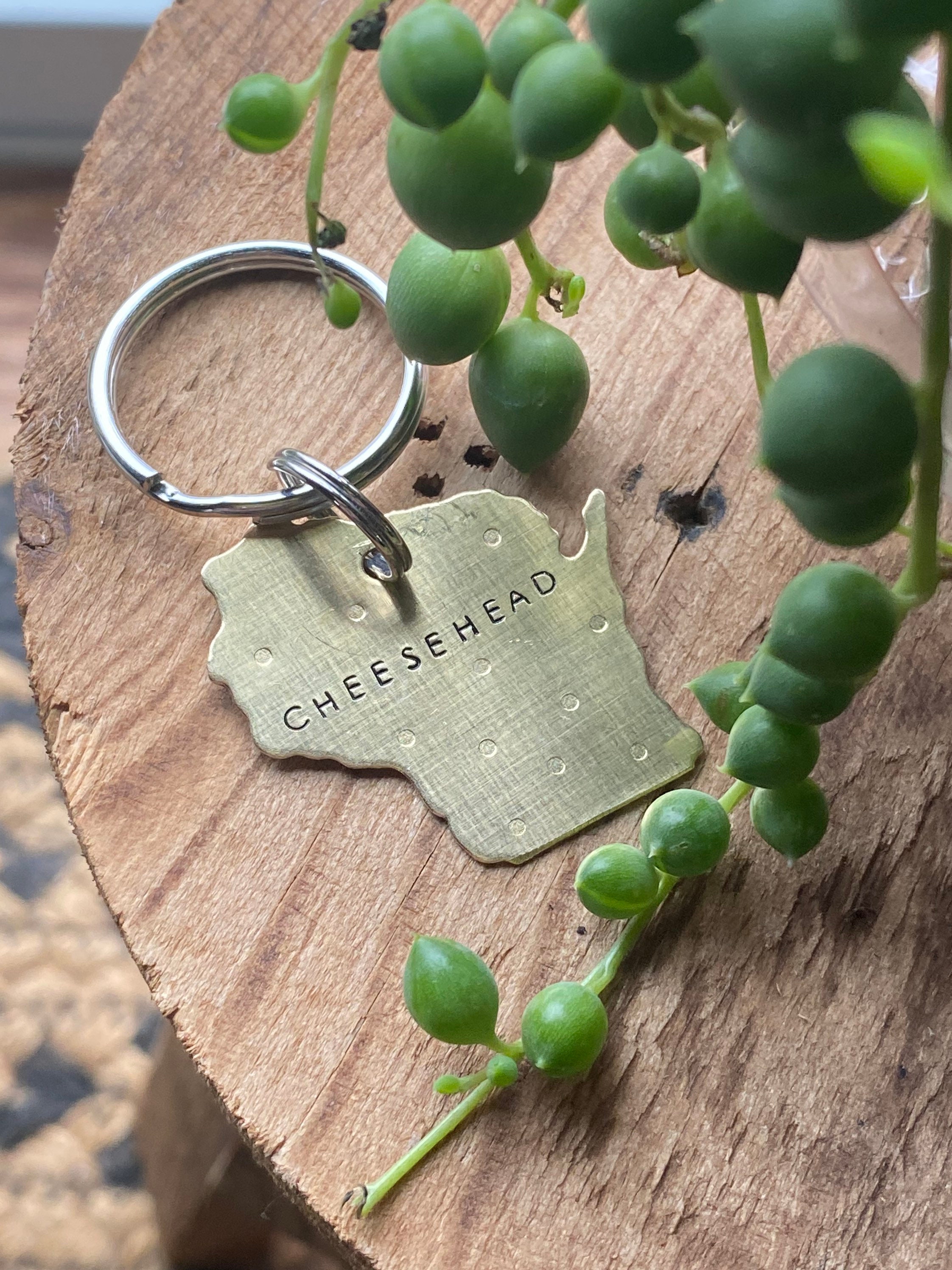 Cheesehead Keychain Etsy