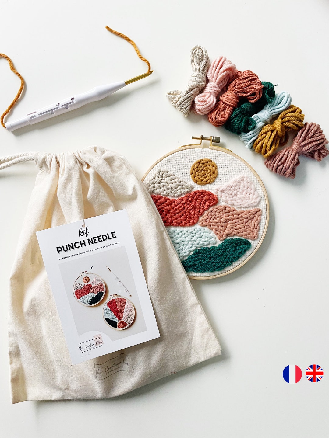 Punch Needle Embroidery Kit / Punch Needle Kit / Relief Embroidery