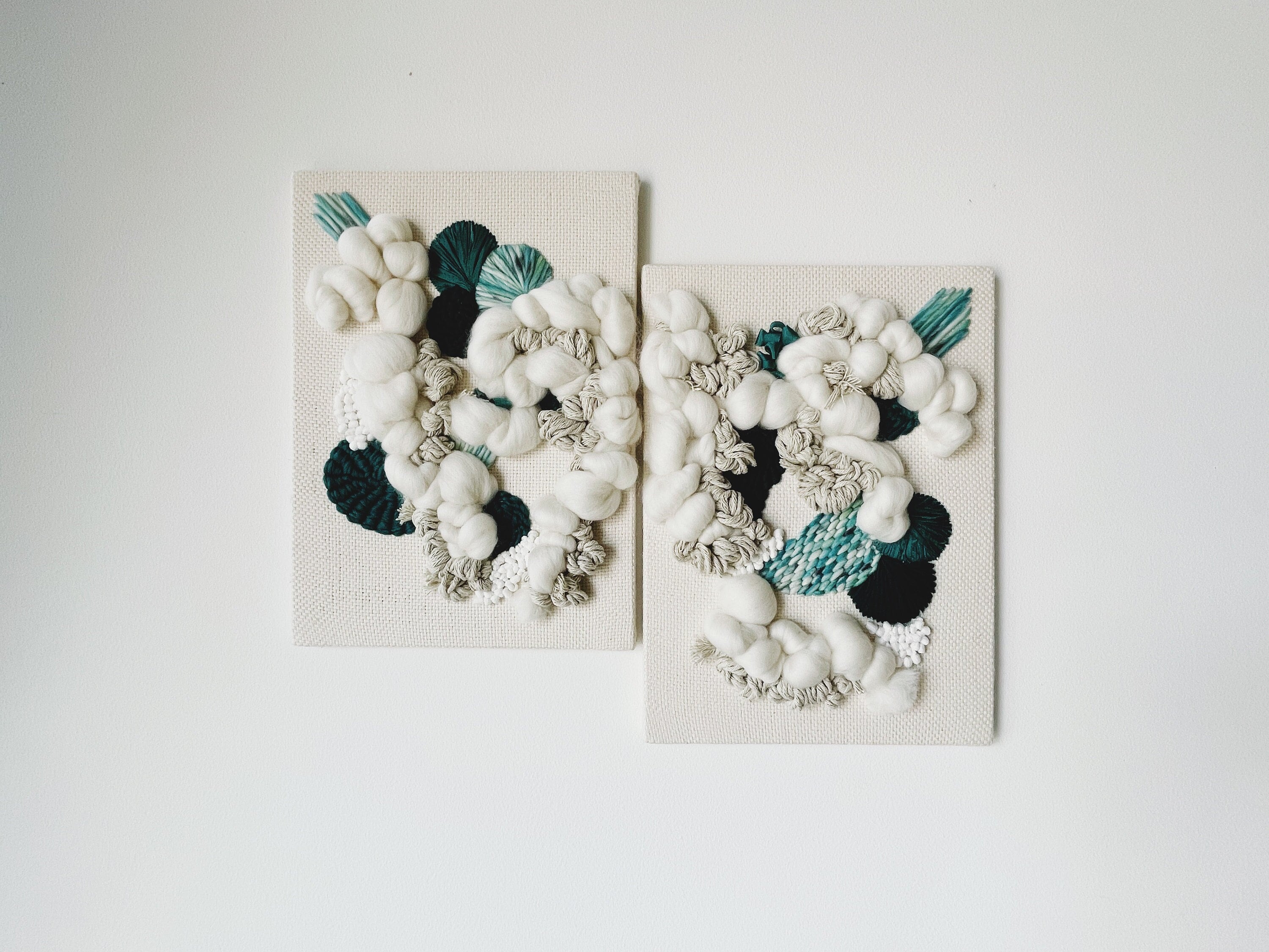 Decoration Mur, Broderie Moderne, Punch Needle Rond Brodé, Suspension Colorée, Tambour à Accrocher,