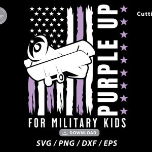 Militär Kind amerikanische Flagge SVG, lila bis für Militär Kinder SVG, amerikanisches Militär, Militär Kind Shirt, lila Band, svg-Dateien für Cricut
