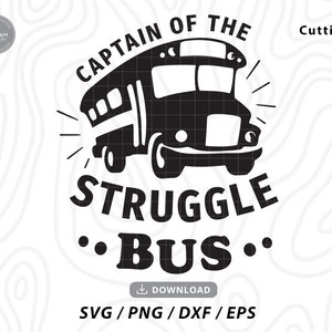 Capitaine de la lutte Bus Svg, sarcastique svg, lutte bus svg, capitaine de la, drôle disant svg, citation sarcastique svg, fichiers pour cricut