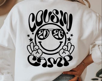 Cousin Camp 2025 SVG: Familien-Camping-Abenteuer (Digitaler Download)