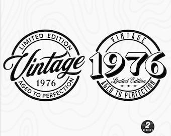 1976 Geburtstag SVG: Limited Edition 50.Geburtstag Design (Digitaler Download)