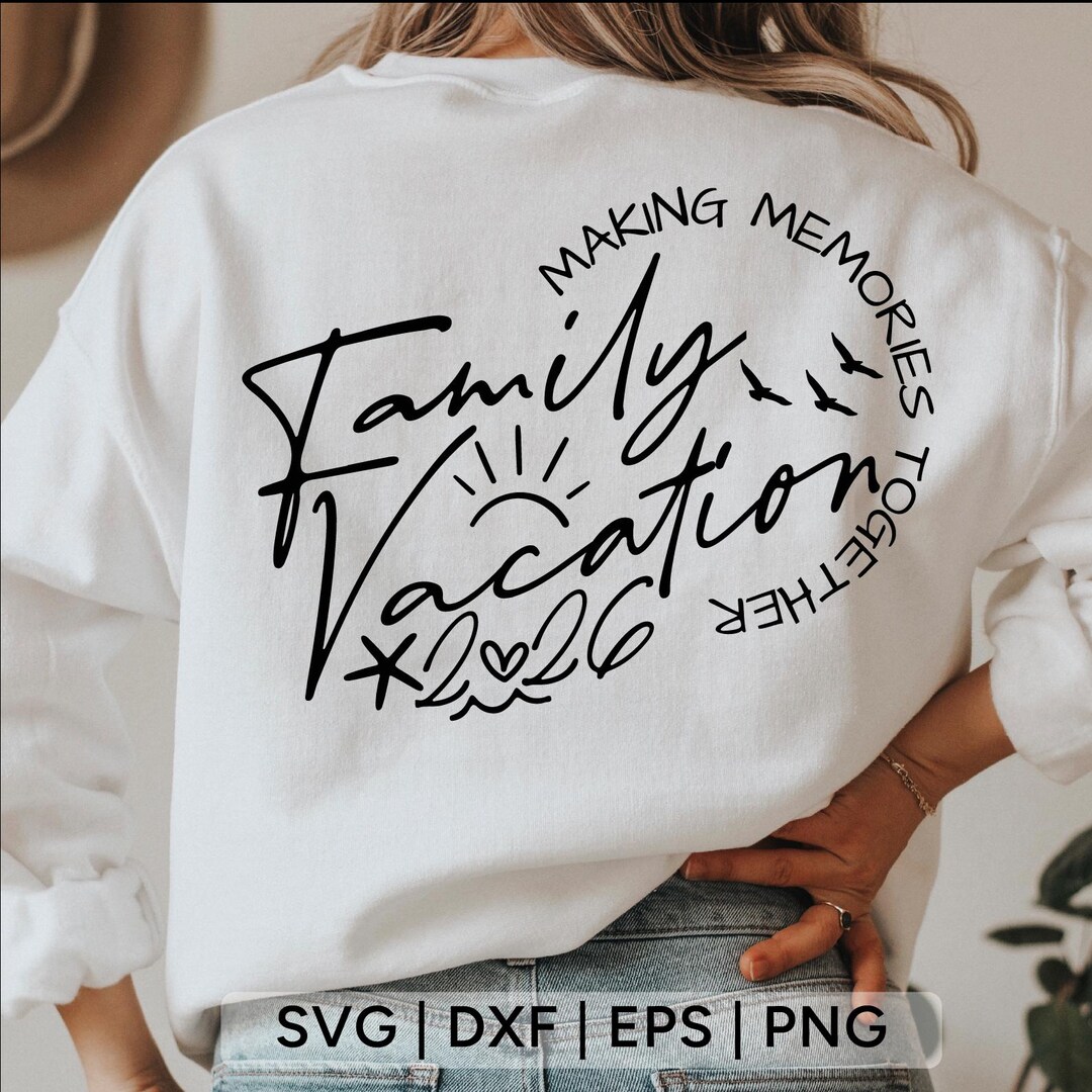 Family Vacation 2026 SVG: Beach Trip Shirt Design (digital Download) - Etsy