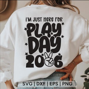 Play Day 2026 Shirt SVG: School Staff & Boys Design (Digital Download)