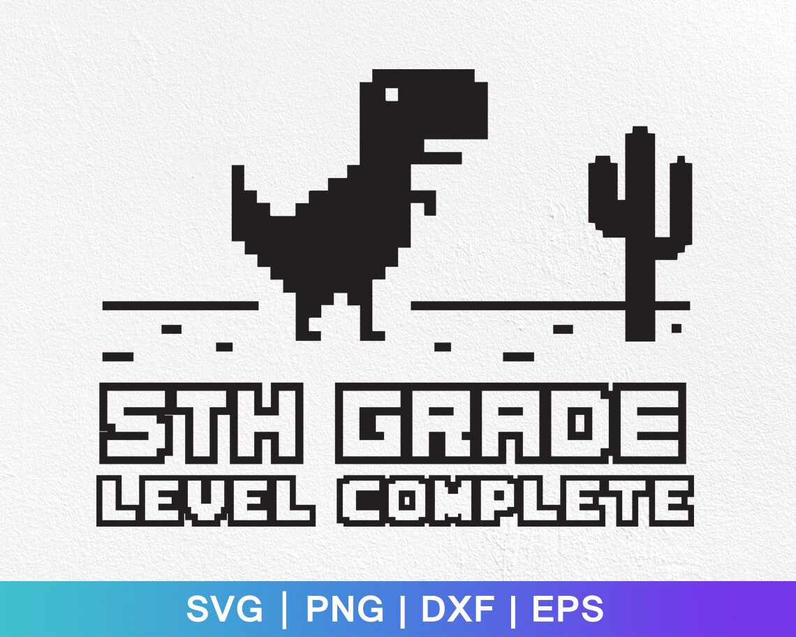 Fifth Grade Level Complete SVG PNG Jpg Pdf 5th Grade Etsy