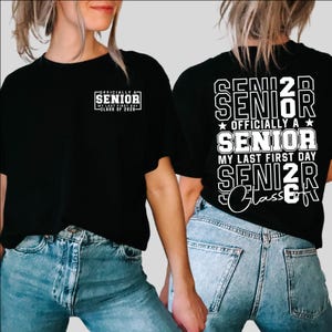 Senior 2026 SVG, voorzak en achterkant svg, Senior Class of 2026 SVG, laatste eerste dag Senior 2026 SVG, terug naar school svg, svg-bestanden voor cricut