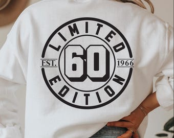 60th Birthday SVG: Limited Edition 1966 Design (Digital Download)