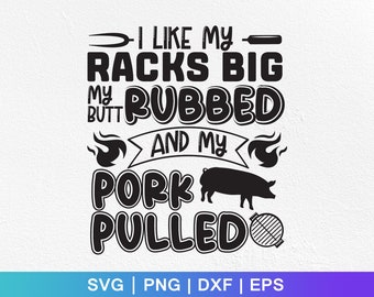 SVG "Me gustan mis parrillas grandes": Diseño divertido de parrilla (descarga digital)