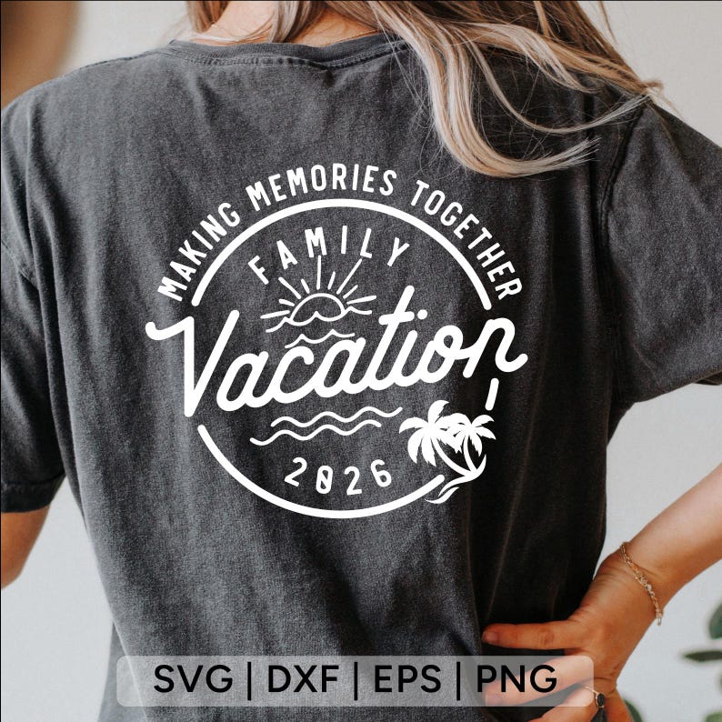 Family Vacation 2026 SVG: Beach Trip Shirt Design (digital Download) - Etsy