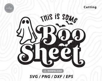 il s'agit d'une feuille de boo, svg drôle d'halloween, svg d'halloween, boo d'halloween, svg fantôme, svg chemise halloween, fichiers svg pour cricut