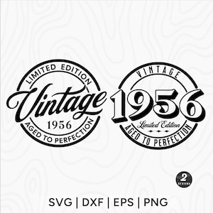 1956 Birthday SVG: Limited Edition 70th Birthday Design (Digital Download)