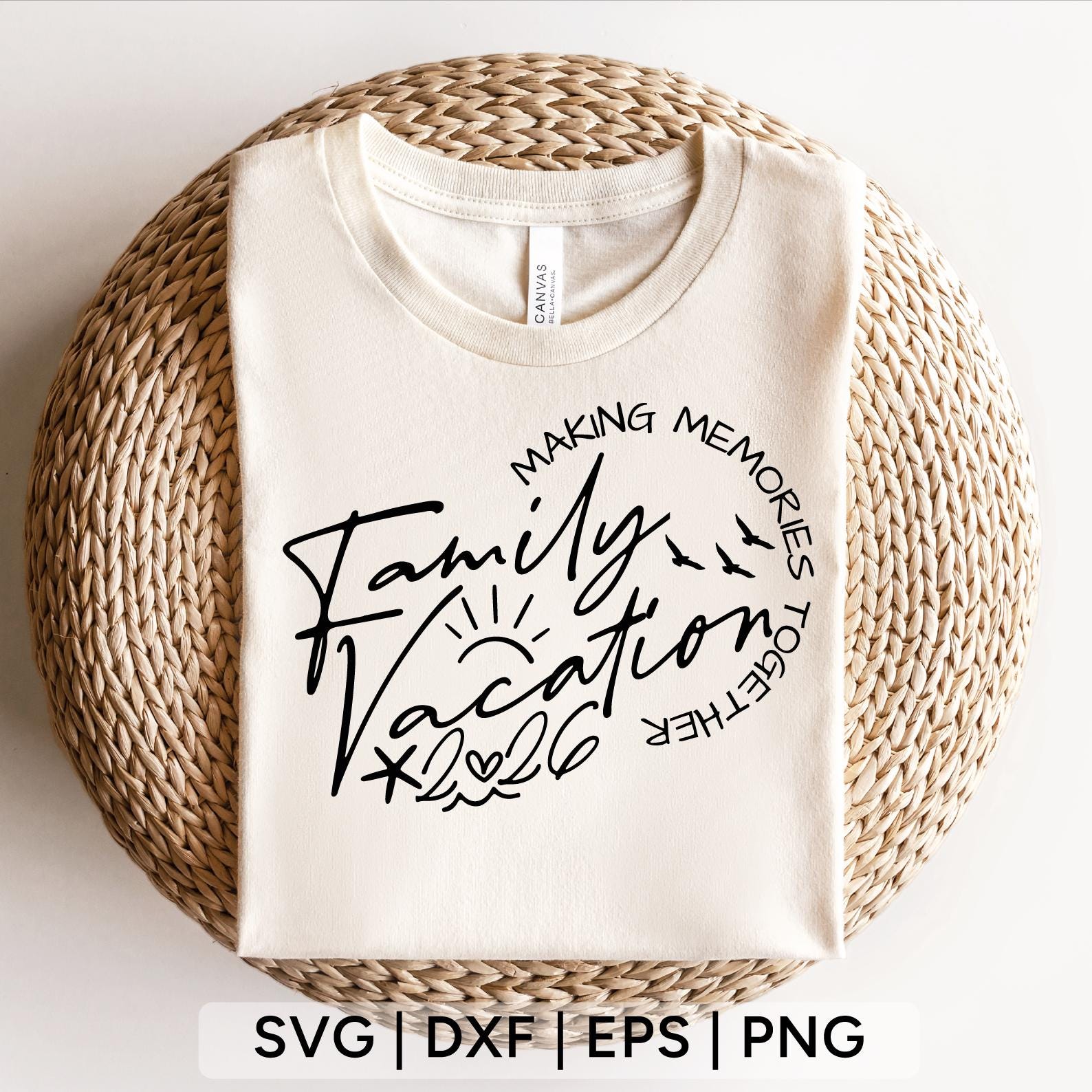Family Vacation 2026 SVG: Beach Trip Shirt Design (digital Download) - Etsy