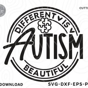 Autisme bewustzijn SVG, anders is mooi accepteren aanpassen advocaat SVG, autisme SVG, autisme liefde SVG, autisme moeder SVG, SVG-bestanden voor de cricut