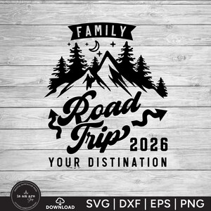 Custom Family Road Trip 2026 SVG: Vacation Shirts (Digital Download) image 9