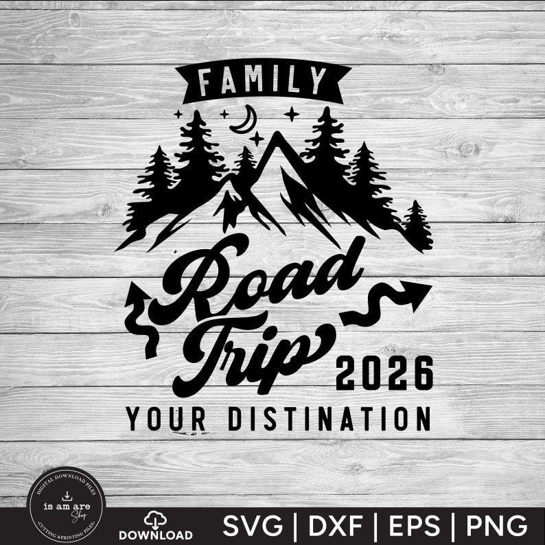 Custom Family Road Trip 2026 SVG: Vacation Shirts (Digital Download) image 9