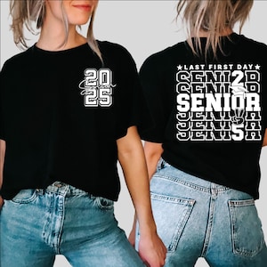 Senior 2025 SVG, voorzak en achterkant svg, Senior Class of 2025 SVG, laatste eerste dag Senior 2025 SVG, terug naar school svg, svg-bestanden voor cricut