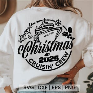 Christmas Cruising Crew 2025 SVG: Family Vacation Design (Digital Download