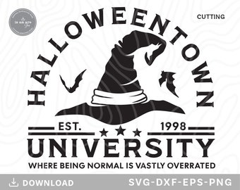 Halloweentown University SVG: Halloween Hat Design (Digital Download)
