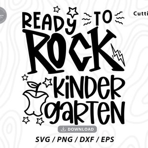 Ready To Rock Kindergarten svg,kindergarten svg,back to school svg,kindergarten shirt svg,school shirt svg,svg,kids svg,svg files for cricut