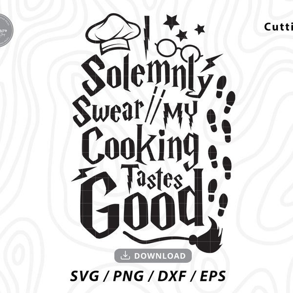 Je jure solennellement que ma cuisine a bon goût Svg, je jure solennellement svg, chemise d’anniversaire svg, cadeau pour elle, cadeau pour lui, fichier svg pour cricut