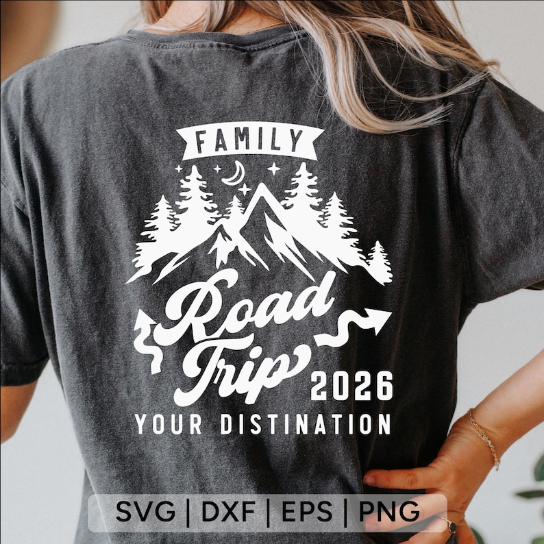 Custom Family Road Trip 2026 SVG: Vacation Shirts (Digital Download) image 6