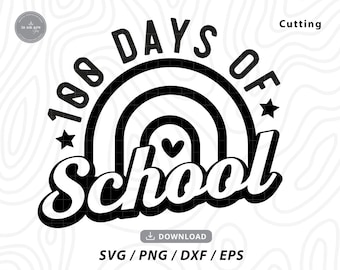 100 Days of School SVG: Teacher Shirt Design (Digital Download)