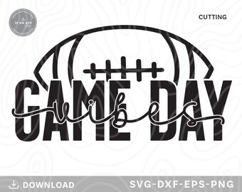 Game Day Vibes SVG: Football Shirt Design (Digital Download)