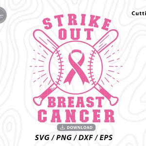 Breast Cancer Ribbon in Baseball Laces, Digital Download, Eps, Pdf, Svg,  Jpg, Png, Vector, Screen Printing 