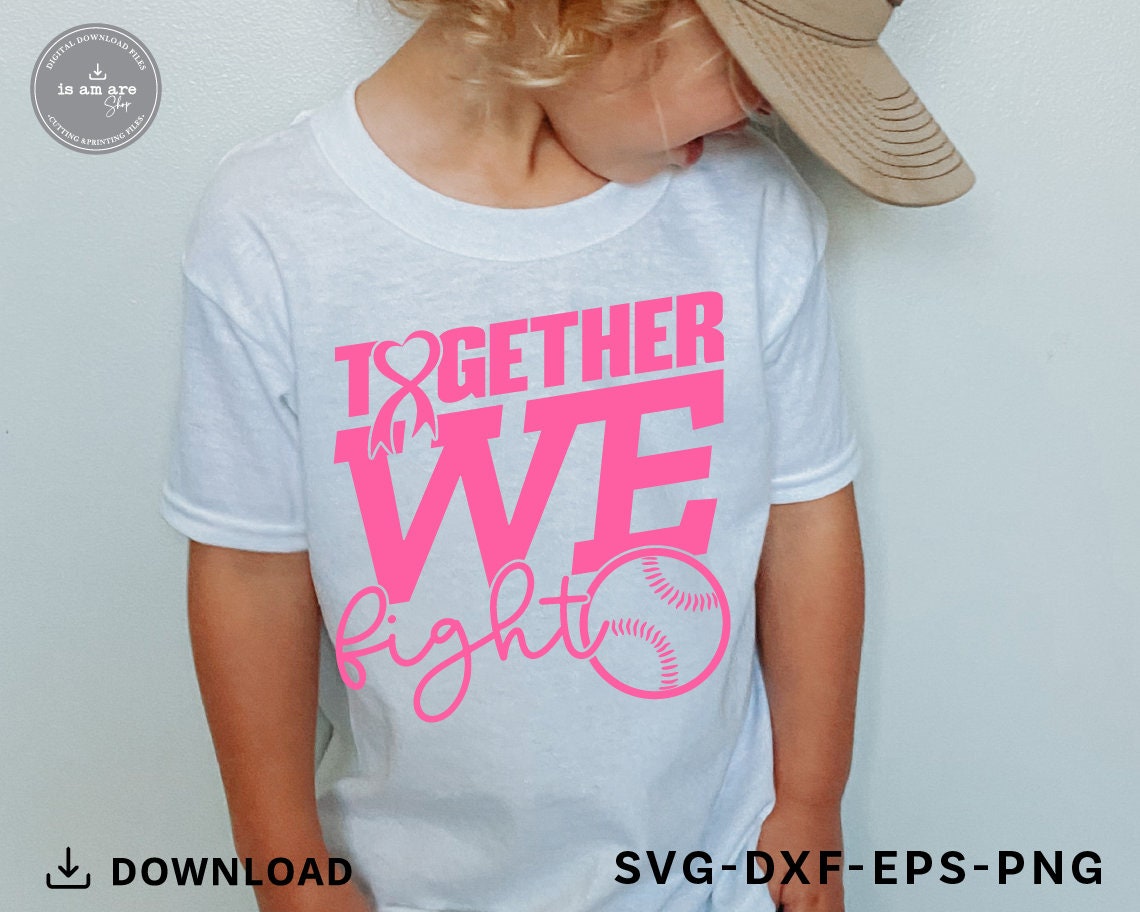Baseball Cancer Awareness SVG: Together We Fight (digital Download) - Etsy