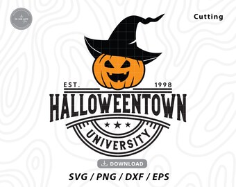 Halloweentown University SVG: Halloween Pumpkin Design (Digital Download)