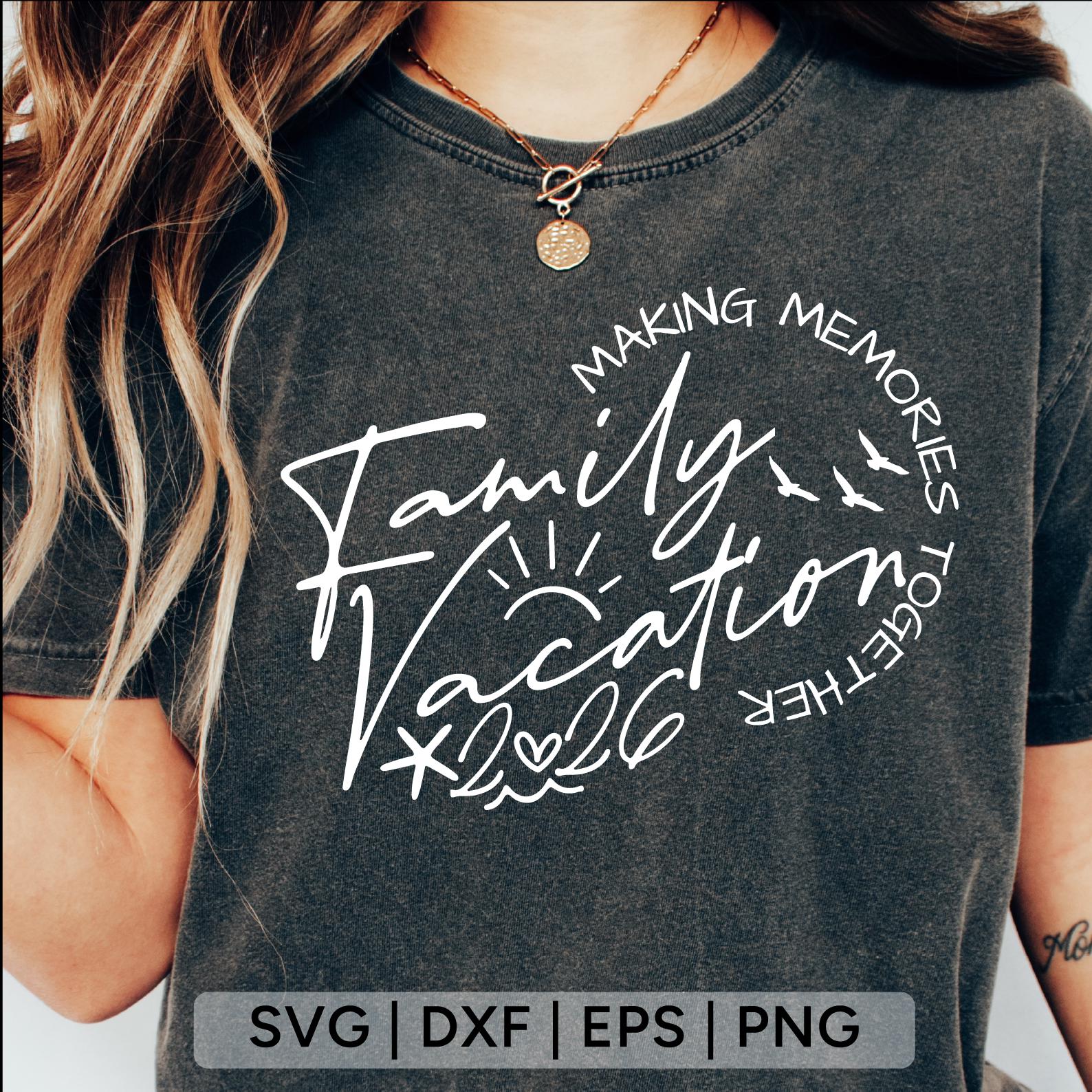 Family Vacation 2026 SVG: Beach Trip Shirt Design (digital Download) - Etsy