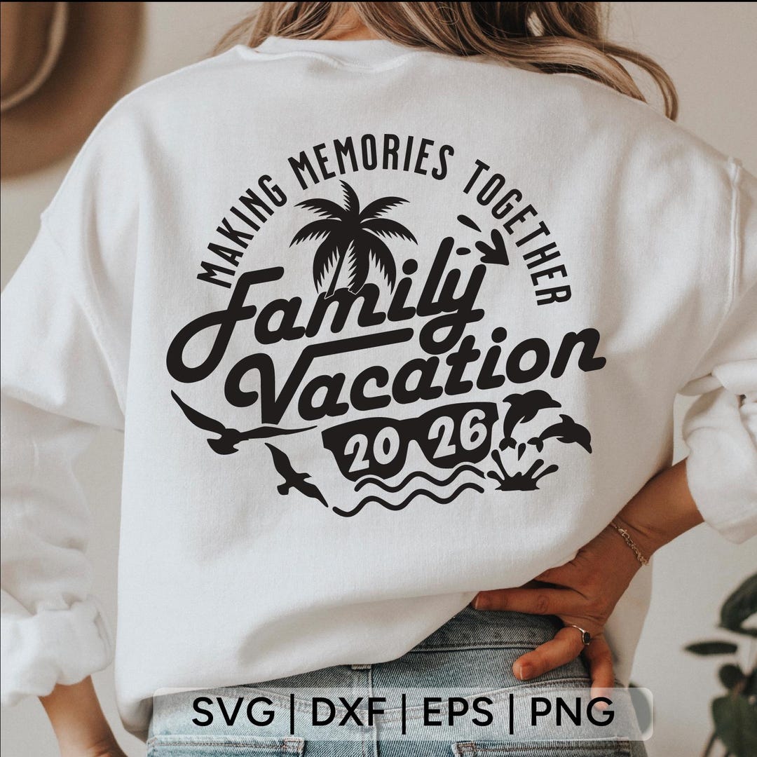 Family Vacation 2026 SVG: Beach Trip Shirt Design (digital Download) - Etsy