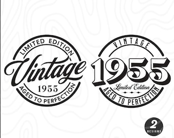 1955 Birthday SVG: Limited Edition 70th Birthday Design (Digital Download)