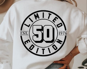 50. Geburtstag SVG: Limited Edition 1976 Design (Digitaler Download)