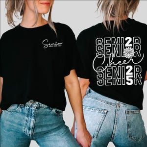 Senior Cheer Mom 2025 Svg, Cheet Senior 2025 Svg, voorzak en achterkant svg, Senior Class of 2025 SVG, terug naar school svg, svg-bestanden voor cricut