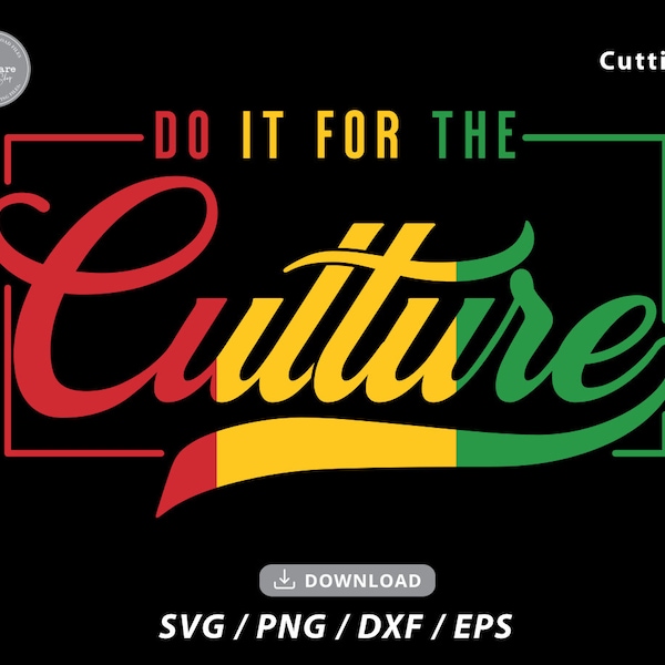 SVG "Hazlo por la cultura": Diseño de Juneteenth (Descarga digital)