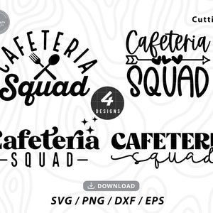 Cafeteria Squad Svg,lunch lady svg,cafeteria worker png,food service svg,school spirit svg,school staff svg,Svg files for cricut